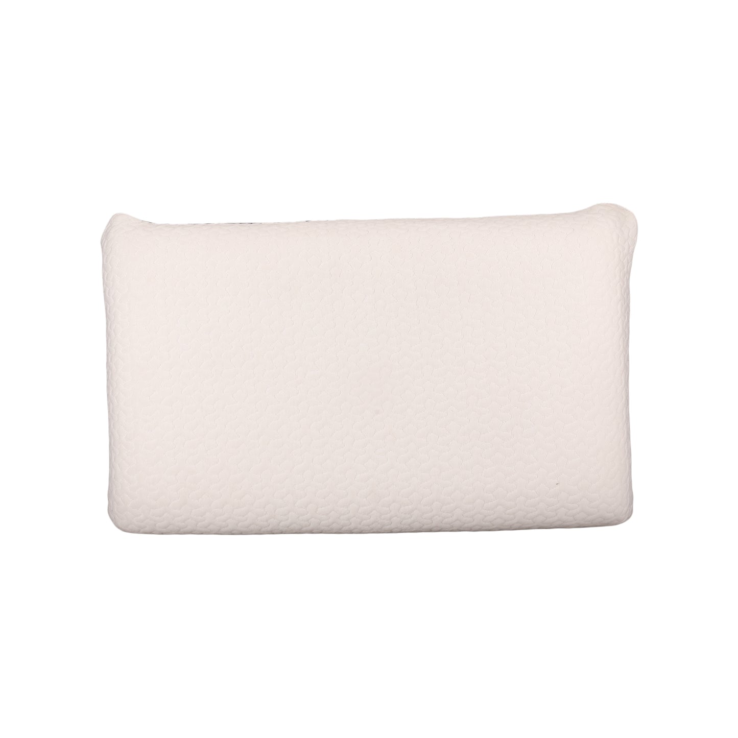 Plain white rectangular Sleepstore pillow with soft textured surface for comfortable rest.