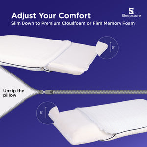 Reversible Memory Foam Pillow
