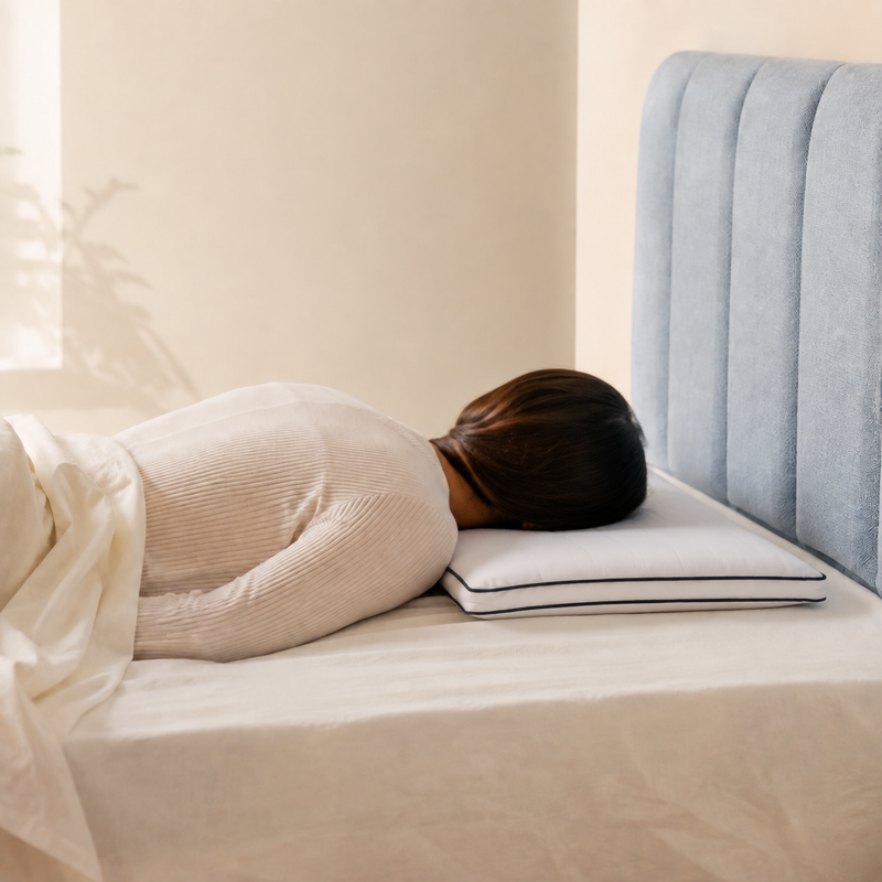 Made for stomach sleepers.