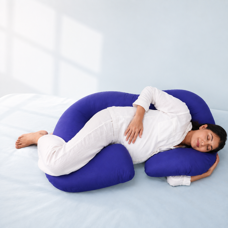 Belly cushioned. Back aligned.