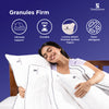 Sleepstore Granules Firm Pillow with ultimate support, durability, and hypoallergenic fabric