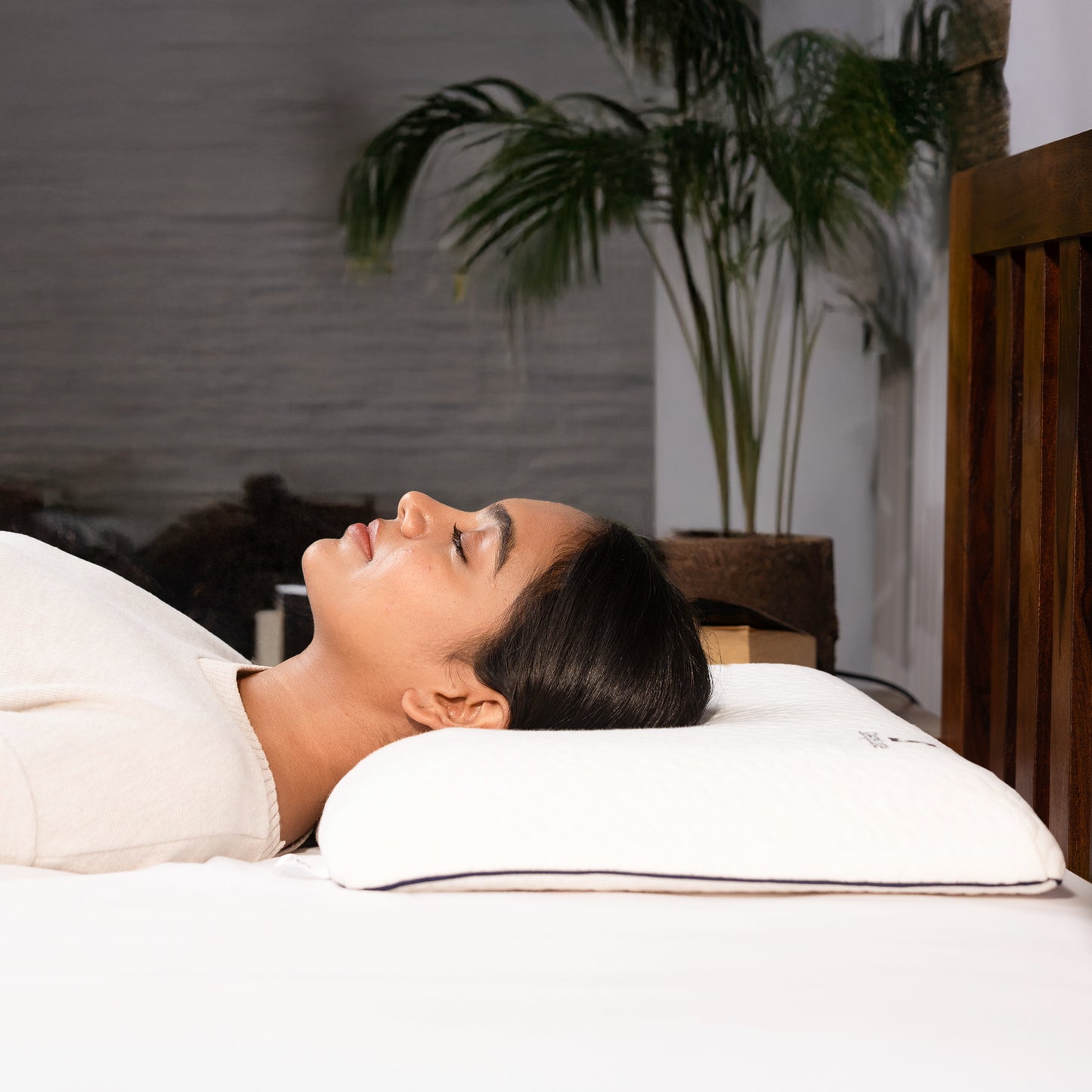 Tencel Memory Foam Slim Pillow