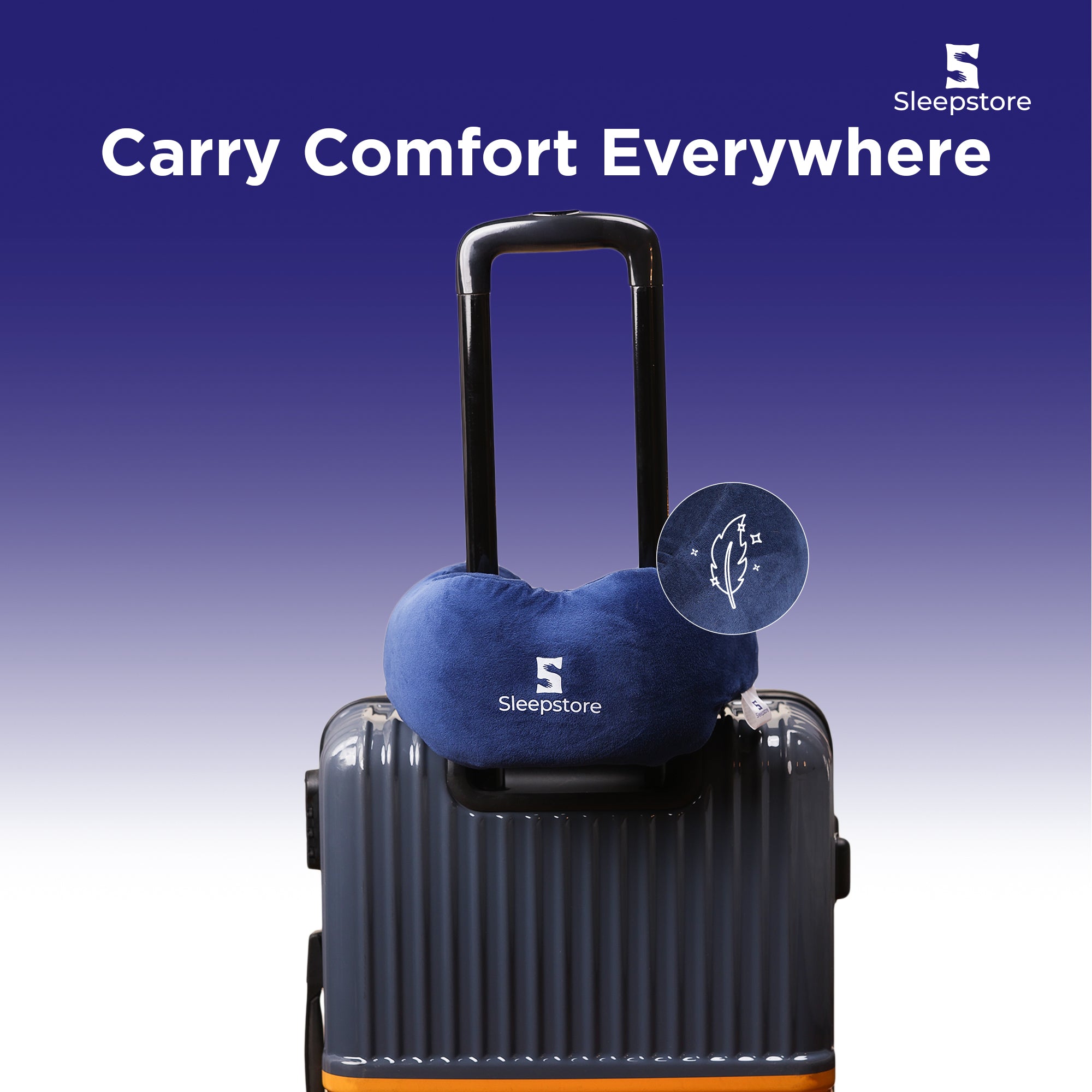 Travel Neck Support Memory Foam Pillow