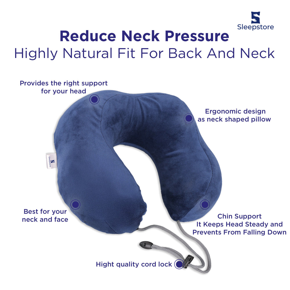 Travel Neck Support Memory Foam Pillow