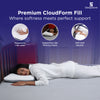 Sleepstore CloudForm pillow offering softness, support, and responsive comfort.