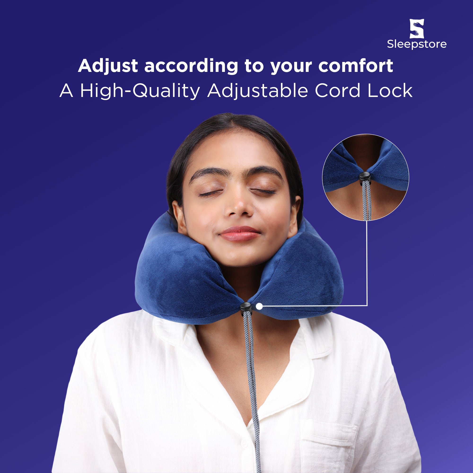Travel Neck Support Memory Foam Pillow